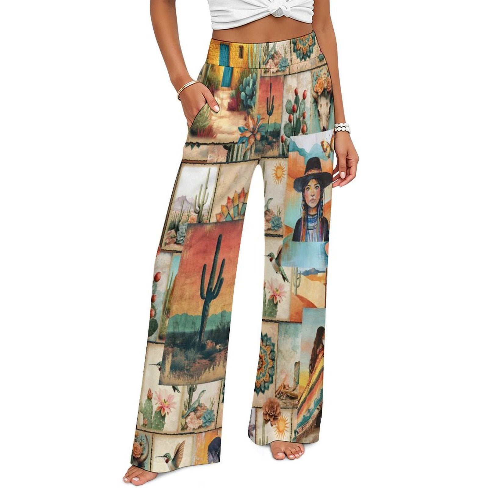 Pictures of the Southwest High Waisted Wide Leg Pants