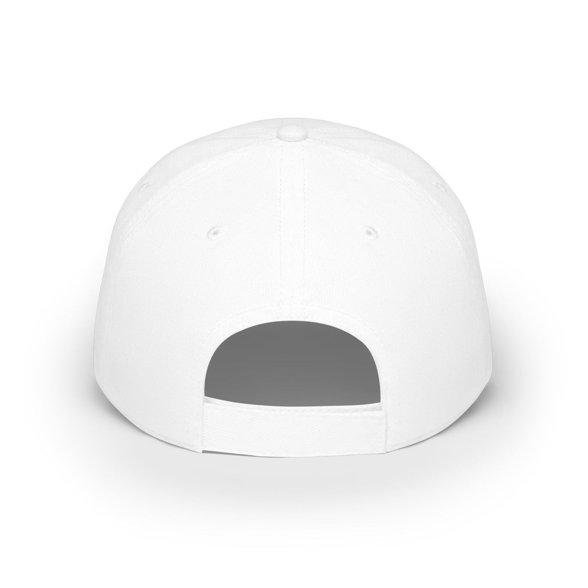 Playgirl Red Baseball Cap — Low Profile Hat with Rose Graphic