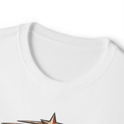 Flatland Sugar Graphic Tee — 'Wrong Side of Zero' Western Skull Sunset T-Shirt