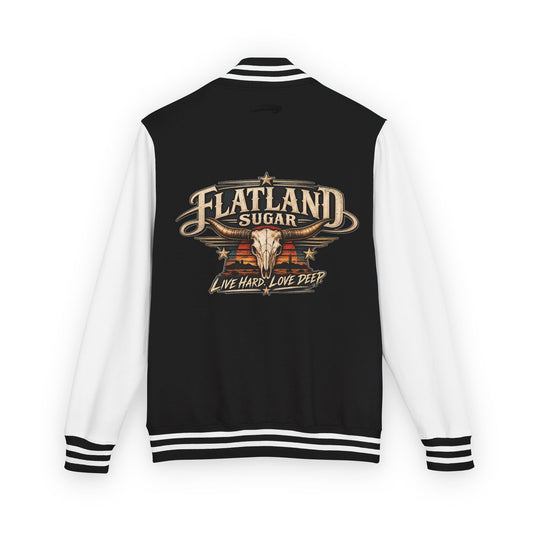 Flatland Sugar 'Live Hard, Love Deep' Letterman Jacket