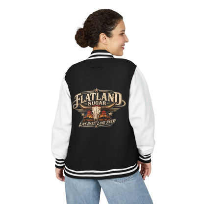 Flatland Sugar 'Live Hard, Love Deep' Letterman Jacket