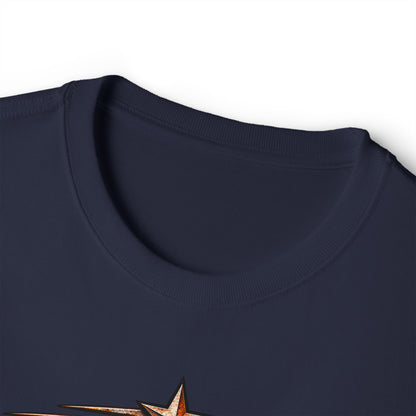 Flatland Sugar Graphic Tee — 'Wrong Side of Zero' Western Skull Sunset T-Shirt