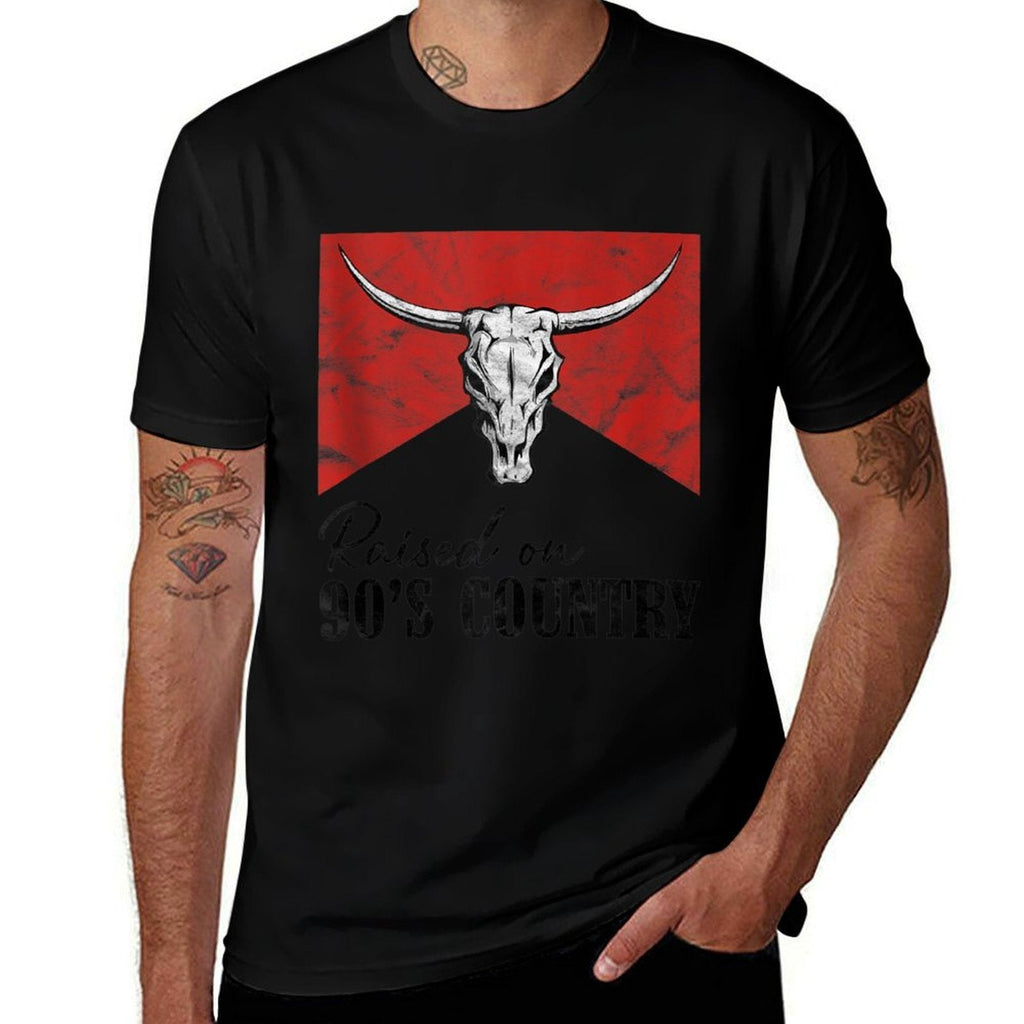 Flatland Sugar Bull Skull Country Music  Lightweight T-Shirt