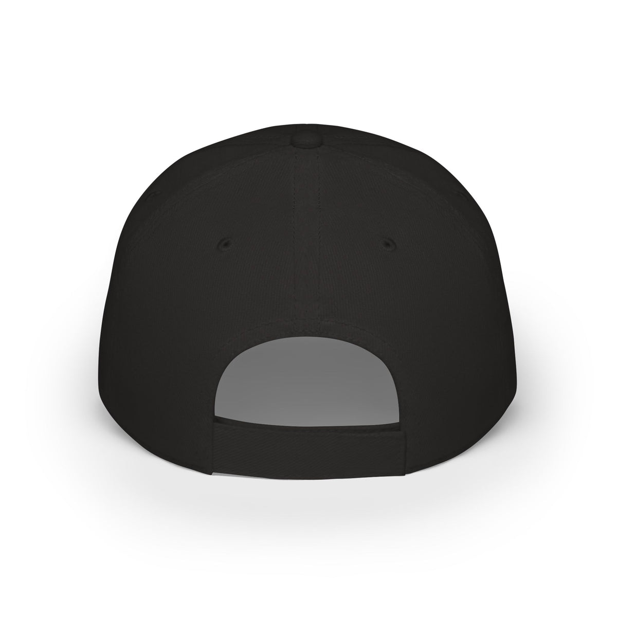 Playgirl Red Baseball Cap — Low Profile Hat with Rose Graphic
