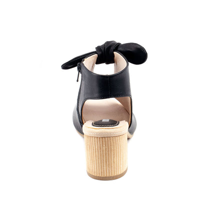 Women's Black Heeled Sandals