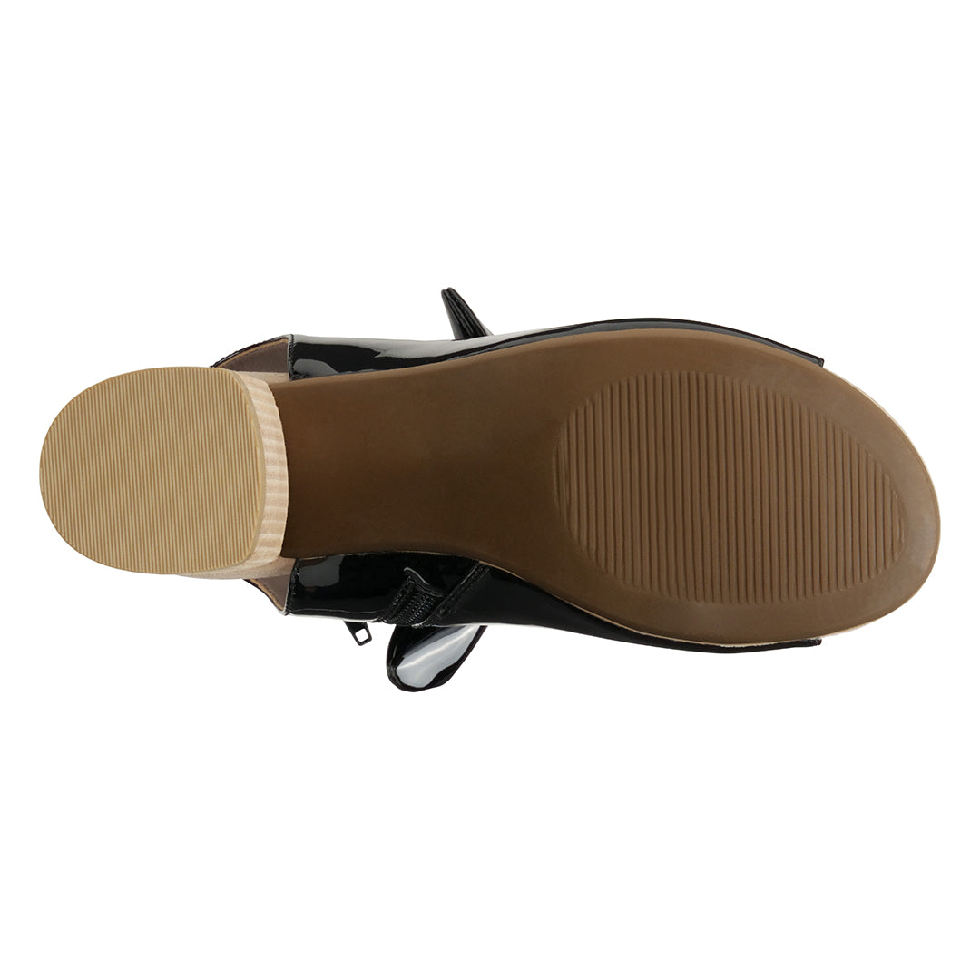 Women's Black Heeled Sandals