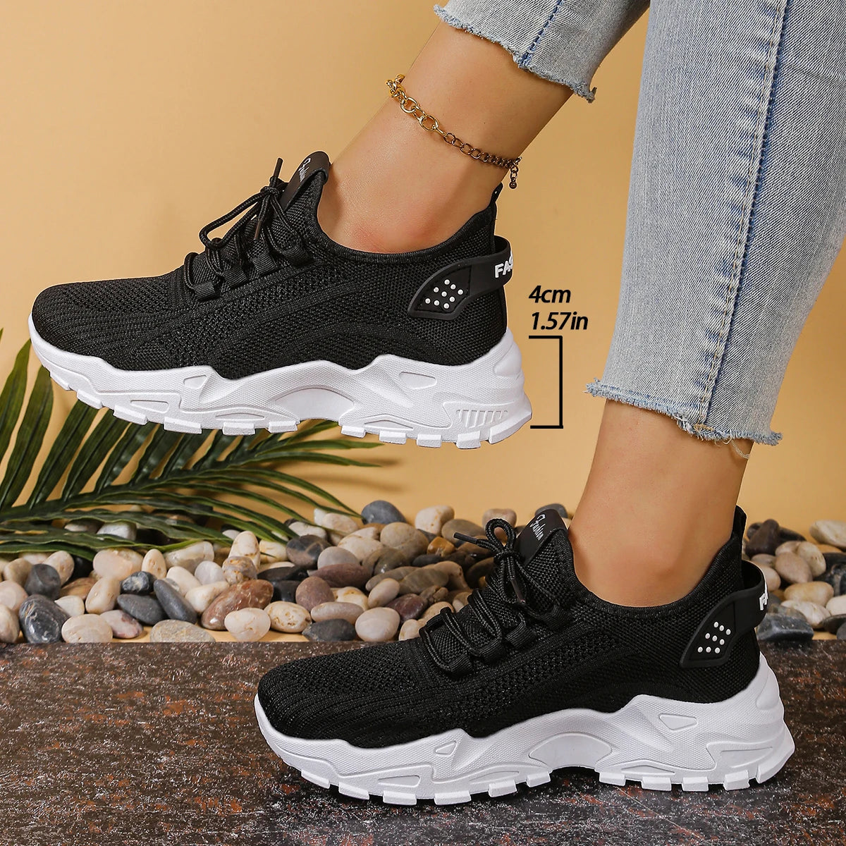 Chunky Platform Fashion Sneakers – Height-Increasing Versatile Women's Trainers