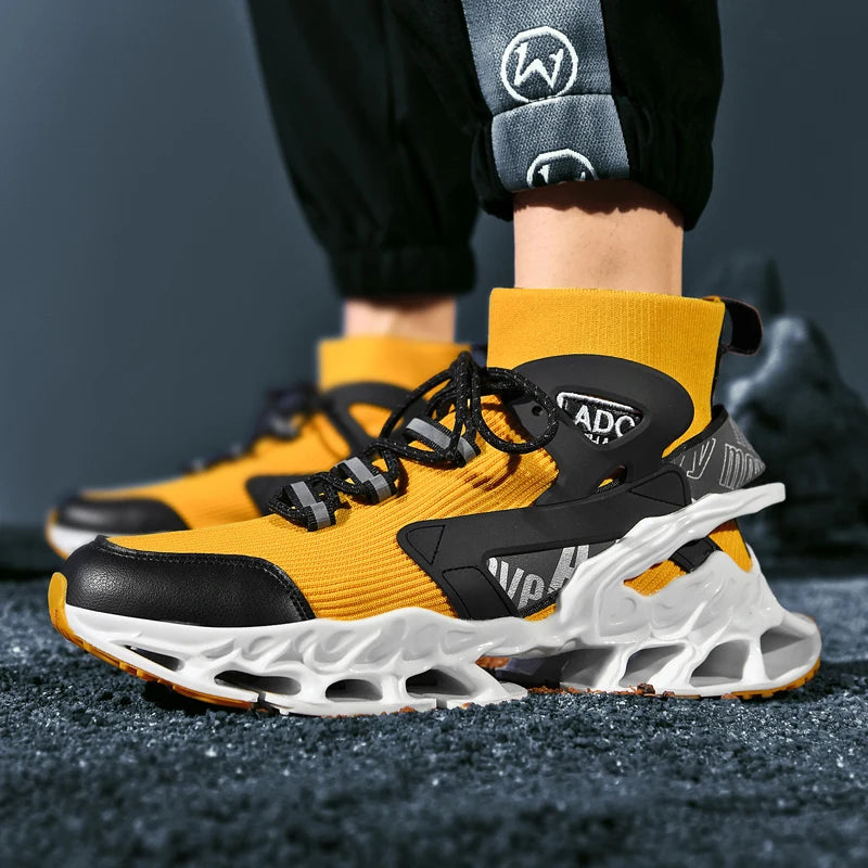 Breathable Race Trainer Running Shoes – Lightweight Casual Sports Sneakers