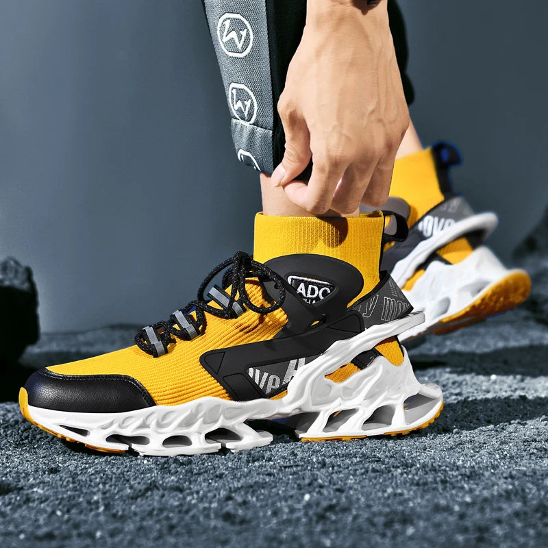 Breathable Race Trainer Running Shoes – Lightweight Casual Sports Sneakers