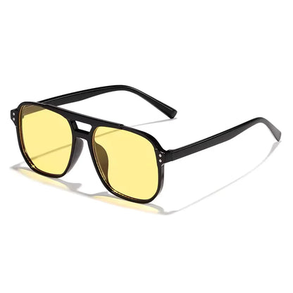 Oversized Retro Square Sunglasses – Unisex UV400 Designer Streetwear Shades