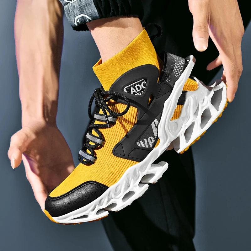 Breathable Race Trainer Running Shoes – Lightweight Casual Sports Sneakers