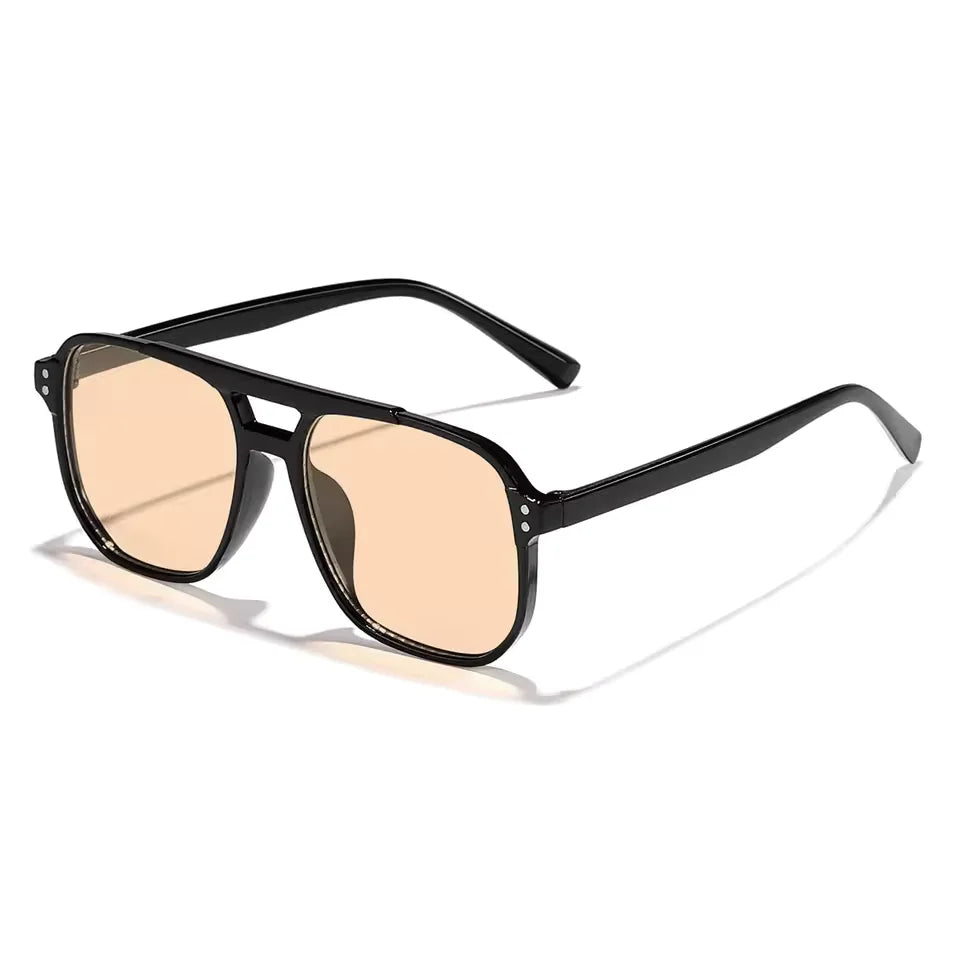 Oversized Retro Square Sunglasses – Unisex UV400 Designer Streetwear Shades