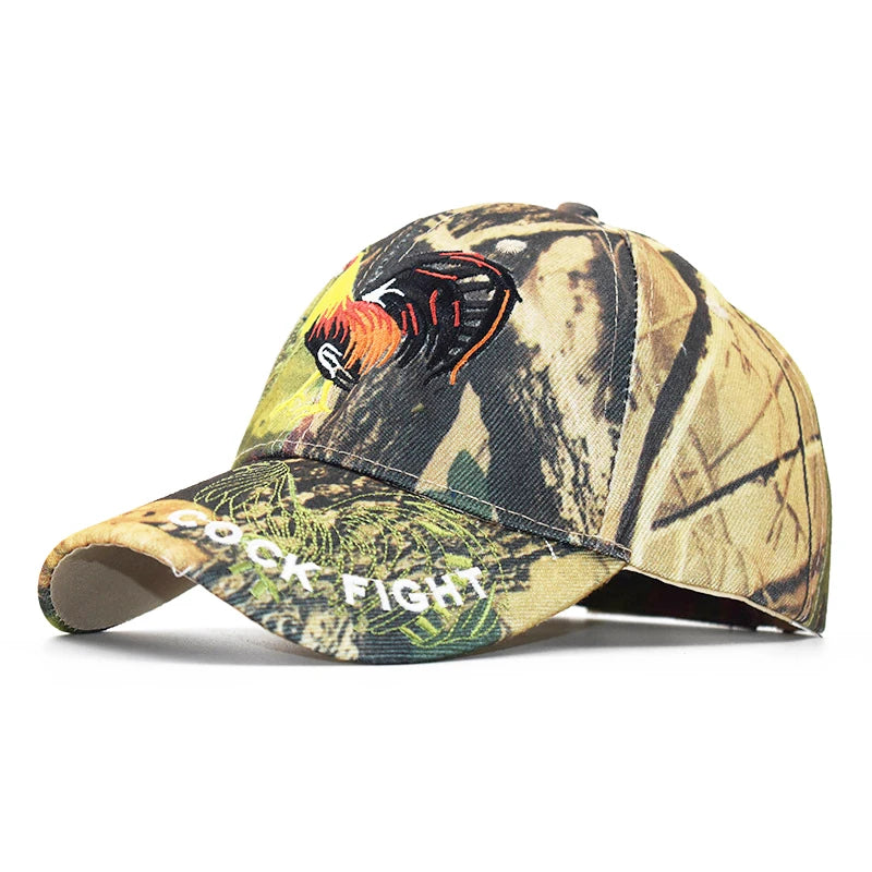 Camouflage Embroidered Snapback – Streetwear Baseball Cap