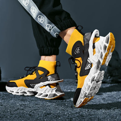 Breathable Race Trainer Running Shoes – Lightweight Casual Sports Sneakers
