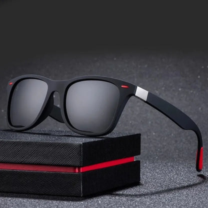 Retro Rectangle Sunglasses – Vintage UV400 Sports & Driving Shades