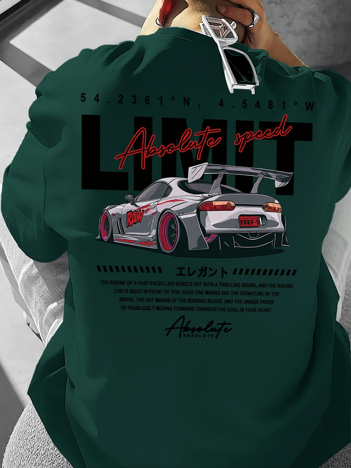 Retro JDM Tuner Car Graphic Tee – 100% Cotton Urban Automotive Streetwear