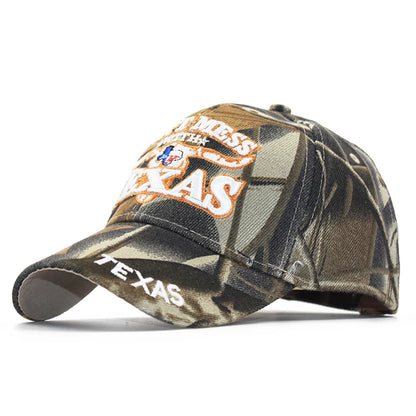 Camouflage Embroidered Snapback – Streetwear Baseball Cap