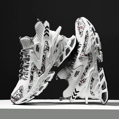 Breathable Race Trainer Running Shoes – Lightweight Casual Sports Sneakers