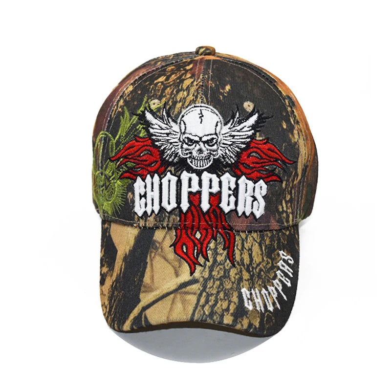 Camouflage Embroidered Snapback – Streetwear Baseball Cap