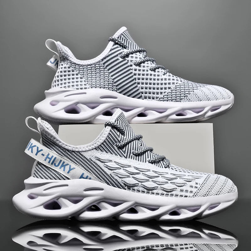 Breathable Race Trainer Running Shoes – Lightweight Casual Sports Sneakers