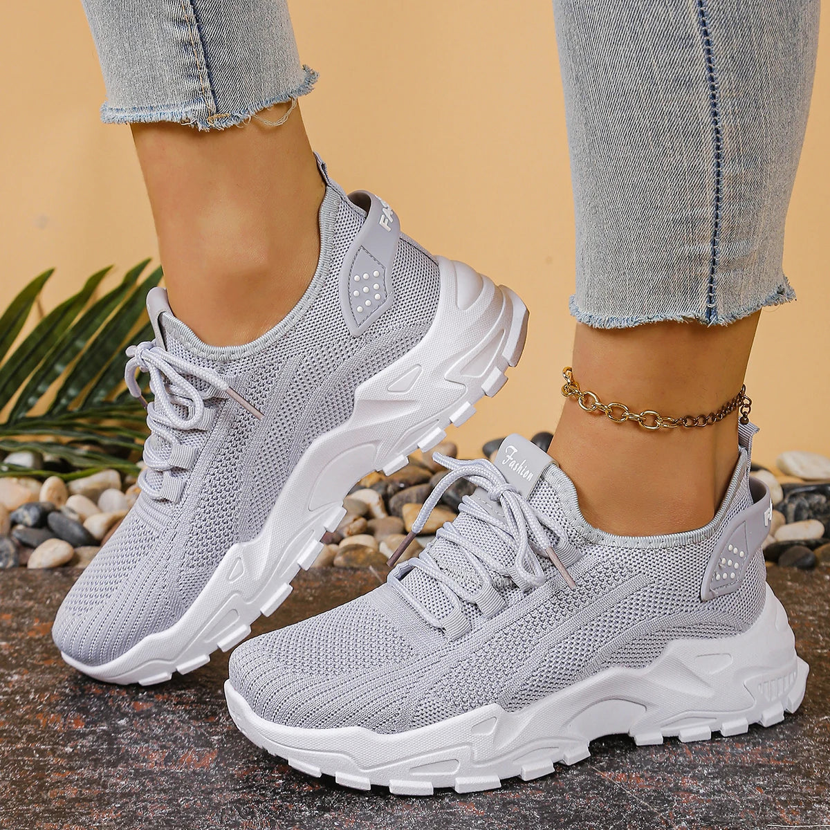 Chunky Platform Fashion Sneakers – Height-Increasing Versatile Women's Trainers