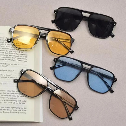 Oversized Retro Square Sunglasses – Unisex UV400 Designer Streetwear Shades