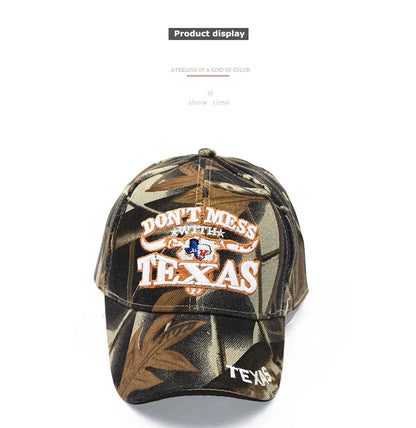 Camouflage Embroidered Snapback – Streetwear Baseball Cap