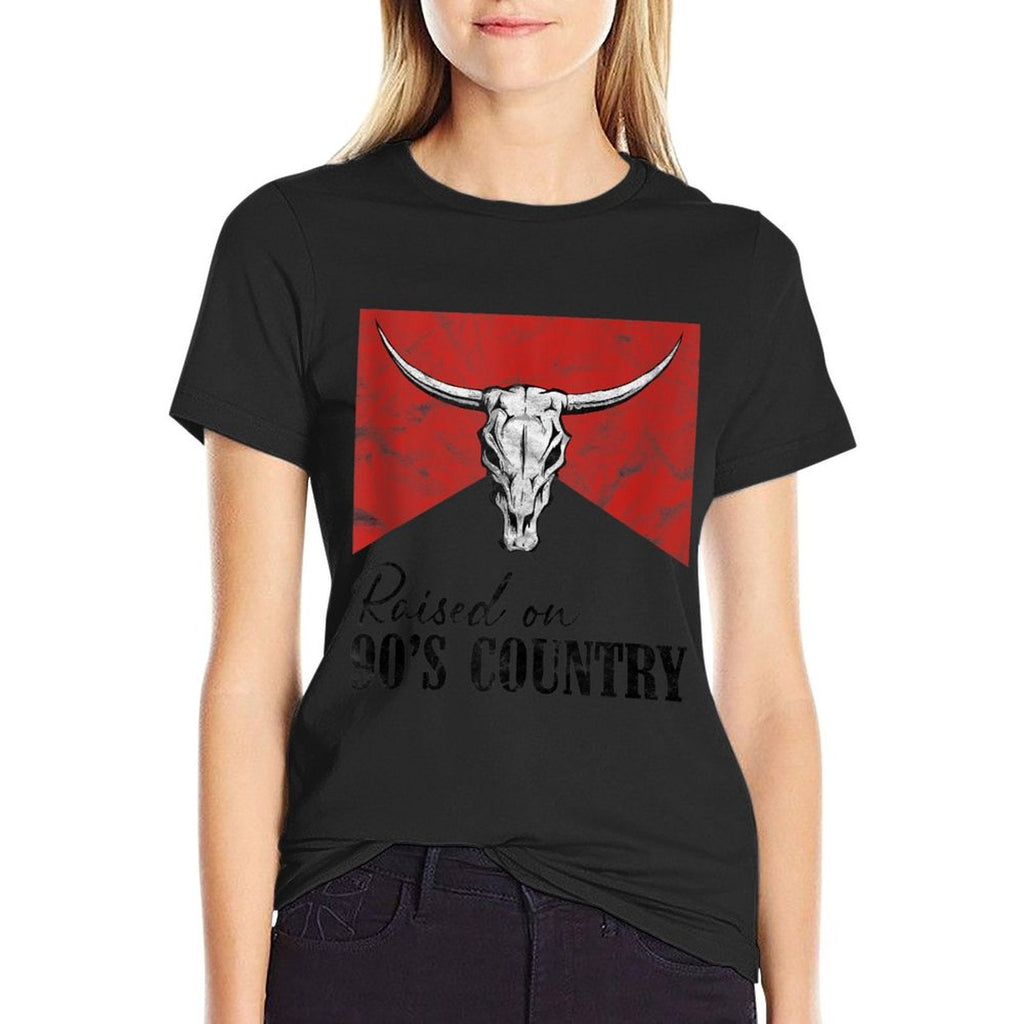 Flatland Sugar Bull Skull Country Music  Lightweight T-Shirt