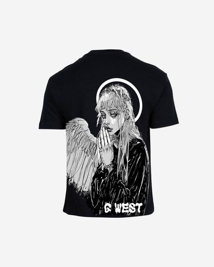 G West Mens Oversized Angel Girl Tee
